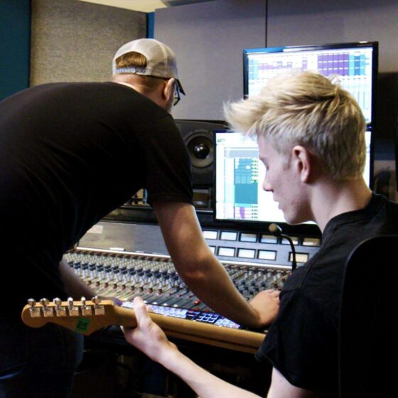 Control Room Guitar Tracking - The Recording Studio London